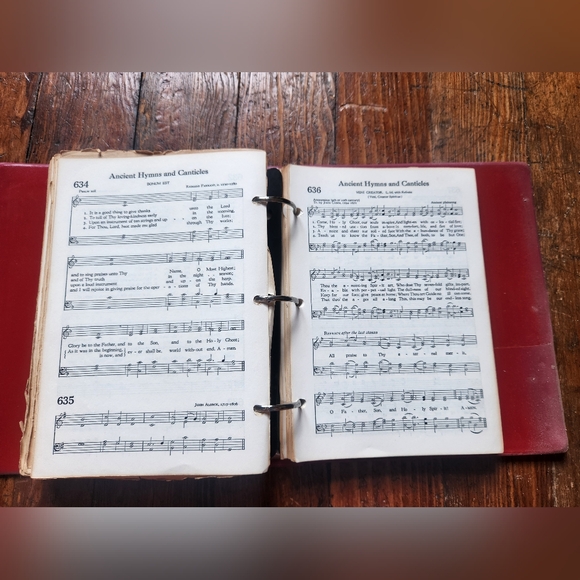 The Methodist Hymnal 1939 The Methodist Book 3 Ring Binder Red Vintage Read Desc - Picture 5 of 8